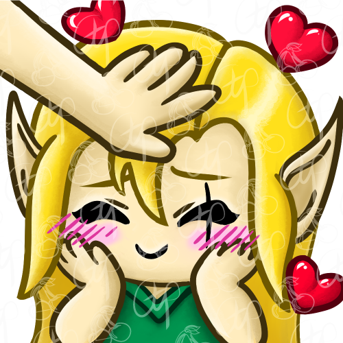 emote blonde character pat