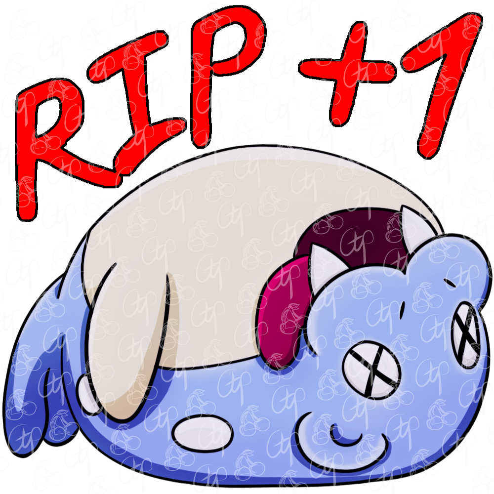 emote pokemon spheal dead on his back tongue out